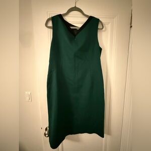 T Tahari Teal Sleeveless Midi Dress